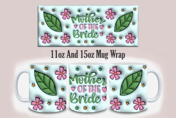 3D Mother of the Bride Mug Design PNG Guide