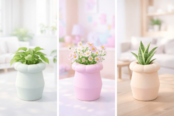 3D Printable Ribbed Vase: A Modern Solution for Interior Decor