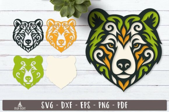3d Tribal Bear Head SVG Layered Design: A Creator's Guide