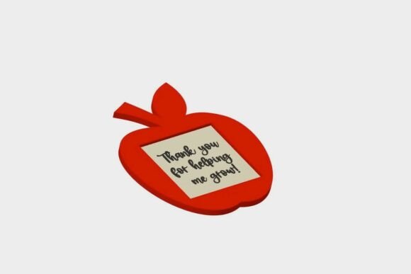 Bring Playful Organization to Your Desk with the 3D Apple Sticky Note Holder STL Design