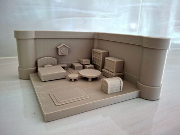 Cozy Isometric Room Miniature 3D Print: A Strategic Asset for Creators and Planners
