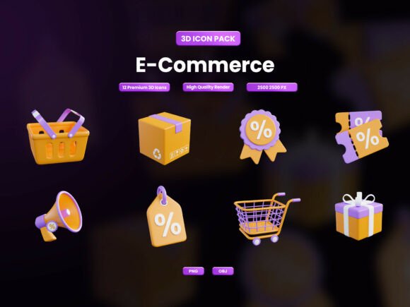 E-Commerce 3D Icon: A Strategic Asset for Digital Commerce