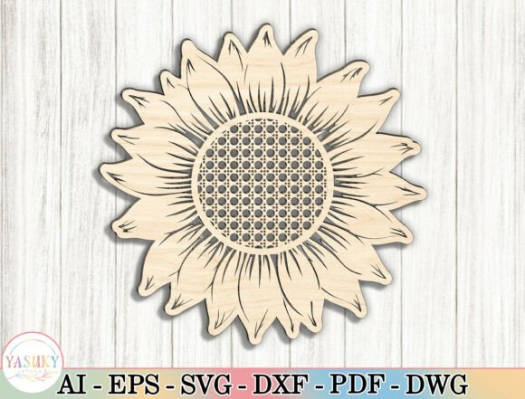 Layered Sunflower Glowforge Cricut File