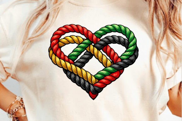Love Heart Yarn Black History Month PNG: A Design Evaluation