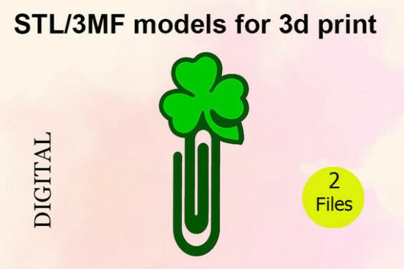 Shamrock Paper Clips: STL and 3MF Files for 3D Printing